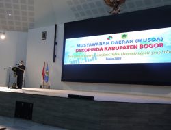 Kadis Koperasi dan UKM Buka Musda Dekopinda Kabupaten Bogor