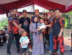 Harlah ke 62, Pemuda Pancasila Ranting Leuwinutug Santuni Anak Yatim