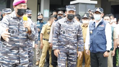 Wakasal Didampingi Wabup Bogor Tinjau Serbuan Vaksinasi di Cijeruk