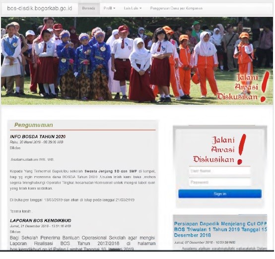 Web Aplikasi Sarkas