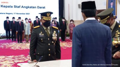 Jokowi Lantik Dudung Abdurachman Jadi KSAD