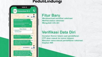 Kemenkes Luncurkan Chatbot WA PeduliLindungi