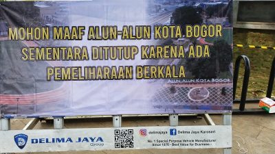 Alun-Alun Kota Bogor Ditutup Sementara, Masyarakat Boleh Masuk Tapi Cuma Sebatas Foto-foto