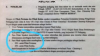 Punya Surat Sakti, PKL di Pasar Citeureup Kebal Penertiban?
