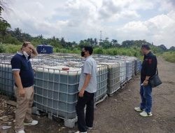 Polsek Citeureup Cek Tempat Penyimpanan Diduga Limbah B3 di Lahan Bekas Pabrik Kanisatex