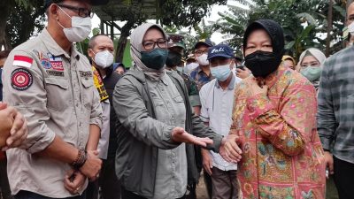 Kunjungi Lokasi Banjir di Bojongkulur, Mensos Risma Dorong BBWS Lakukan Hal Ini