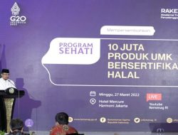 Menag Launching Program 10 Juta Produk Bersertifikat Halal Untuk UMK