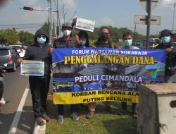 Forum Wartawan Sukaraja Gelar Aksi Penggalangan Dana Bagi Korban Bencana Alam