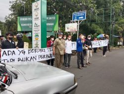 Ade Yasin Disambut Aksi Unjuk Rasa Mahasiswa di Peresmian Ikon Kunak