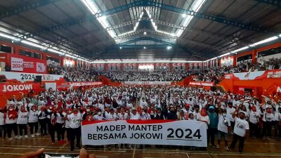20 Organisasi Relawan se-Banyumas Satu Komando ‘Madep Mantep 2024 Bersama Jokowi’