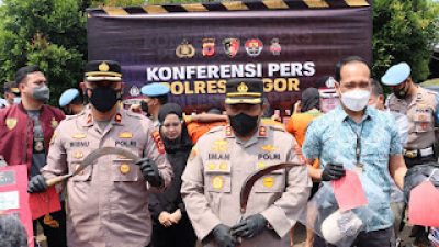 Akhirnya, Pelaku Begal Yang Viral Beraksi di Tugu Pancakarsa Dibekuk Polres Bogor
