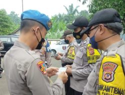 Propam Polres Bogor Cek Kesiapan Personil Hadapi Operasi Ketupat Lodaya 2022