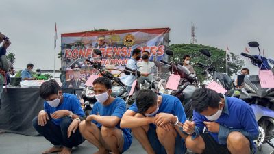 Polresta Bogor Kota Ciduk 4 Pelaku Curat Pecah Kaca Mobil, Tuh Lihat Tampangnya