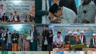 Kolaborasi Demi Terjaganya Desa Leuwinutug Ngahiji, Ulama dan Umaro Adakan Santunan Yatim dan Dhuafa