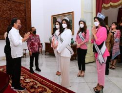 Terima Kunjungan Puteri Indonesia dan Miss Universe, Jokowi Minta Hal Ini