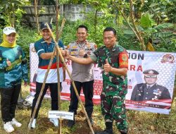 Jajaran Polres Bogor Tanam Pohon Serentak Peringati HUT Bhayangkara ke-76