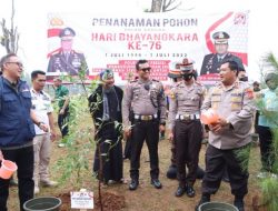 Polres Bogor Tanam 2.432 Pohon di Titik Nol Kilometer Ciliwung dan di 76 Lokasi Serentak