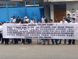 Ratusan Buruh Korban PHK Geruduk PT Bostinco Tuntut Bayar Uang Pesangon dan Minta Jokowi Turun Tangan
