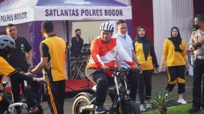 Fun Bike Ala Polres Bogor Sambut HUT Bhayangkara ke-76