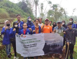 BEM STIE Dewantara Tanam Ribuan Pohon di Sukajaya, Ini Tujuannya