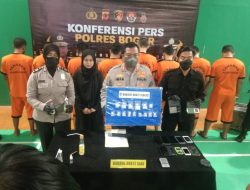 Satresnarkoba Polres Bogor Bekuk 8 Orang Pengedar Sabu Modus COD