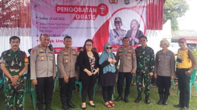 Peduli Kesehatan, Yayasan Teratai Kasih Gelar Pengobatan Gratis di Polsek Tajurhalang