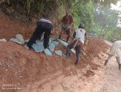 Material Peningkatan Jalan Sirnarasa-Bantarkuning Dinilai Tidak Sesuai Spek