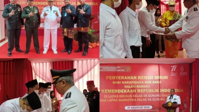 826 WBP Lapas Khusus Gunung Sindur Terima Kado Remisi di HUT RI