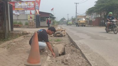 Hasil Tak Maksimal, Warga Sukamulya Tuntut CV WFS Perbaiki Pekerjaan Drainase