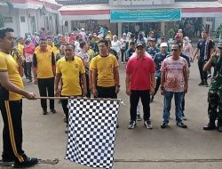 Peringati Haornas, Pemcam Gunung Putri Gelar Senam Massal dan Jalan Sehat