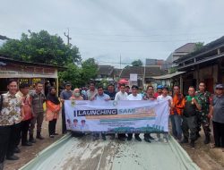 Pemdes Wanaherang Launching Samisade Tahap Satu, Betonisasi dan Drinase Jadi Prioritas