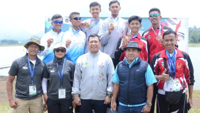 Hebat! Cabor Dayung Kabupaten Bogor Sabet Medali Emas dan Perunggu