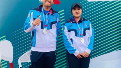 Pegolf Kota Bogor Daffa dan Rana Raih Medali Perak pada Porprov XIV Jabar 2022