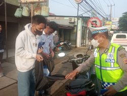 Cegah Aksi Tawuran, Polsek Gunung Putri Gelar Razia Kendaraan Pelajar