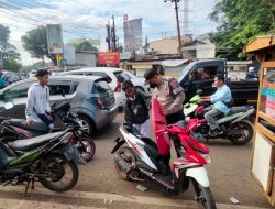 Minimalisir Pelanggaran, Polsek Gunung Putri Gelar Razia Pelajar