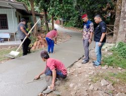 Samisade Tahap 1, Pemdes Gandoang Betonisasi 3 Titik Jalan