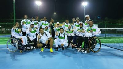 Cabor Tenis Kursi Roda Kabupaten Bogor Juara Umum Peparda VI Jabar