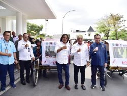 Edy Rahmayadi Lepas 150 Becak Motor untuk Sosialisasikan HPN 2023 Sumut
