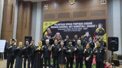 Pengurus DPC Granat Kabupaten Bogor Resmi Dilantik, Siap Tancap Gas Edukasi Bahaya Narkoba