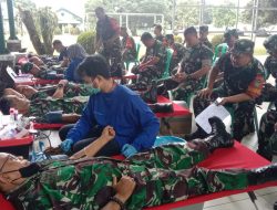 Peringati HUT Ke-38, Kodim 0621 Kabupaten Bogor Gelar Donor Darah dan Baksos