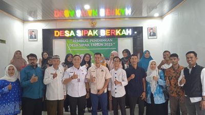 Pemdes Sipak Jasinga Gelar Rembug Pendidikan, Ini Tujuannya