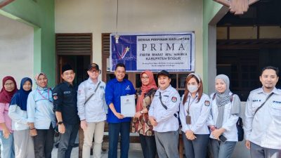 KPUD Kabupaten Bogor Laksanakan Verfak Partai Prima di Gunung Putri