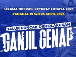Catat! Selama Libur Lebaran, Ganjil Genap di Puncak Bogor Tetap Berlaku