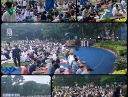 Ibadah Salat Idul Fitri di Lapangan Sempur Kota Bogor Berlangsung Aman
