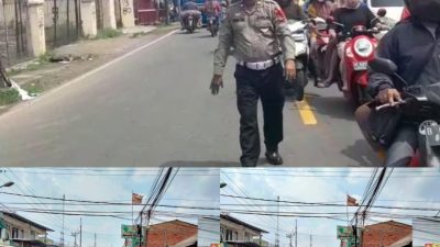 Polsek Cibungbulang Atur Lalin Menuju Wisata GSE yang Masih Dipadati Pengunjung