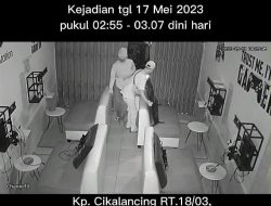 Komplotan Pencuri Gasak 7 Unit TV di Tenjolaya, Aksi Pelaku Terekam CCTV