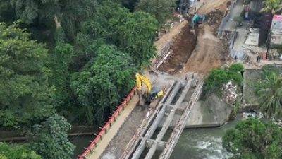 Perumda Tirta Pakuan Segera Pindahkan Pipa di Jembatan Jalur Lintasan Jokowi