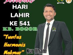 Ketum Gerakan Pemuda Peduli Bogor Nur Ilham Ucapkan HJB Ke-541