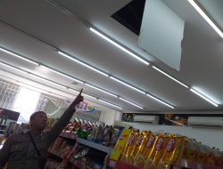 Ngeri! Bobol Plafon Alfamart di Ciampea, Maling Gasak Uang dan Rokok