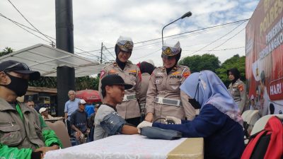 Kejar Bintang 5, Satlantas Polresta Bogor Kota Cek Kesehatan Pengemudi Ojol
